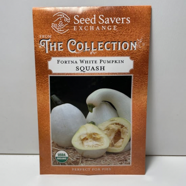 Fortna White Pumpkin, Heirloom, Organic